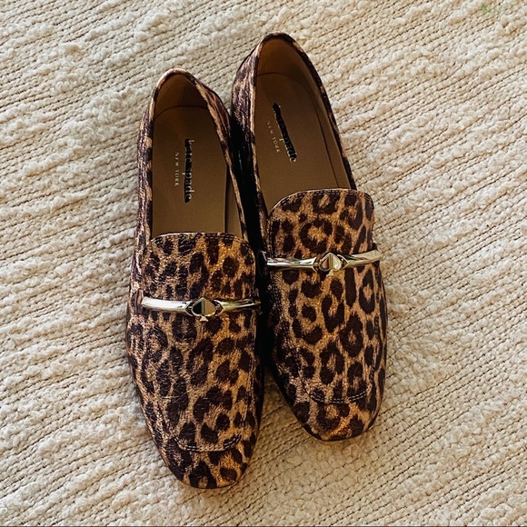Kate Spade Metallic Leather Leopard Print Versatile Wear Loafers Size 8M - Picture 10 of 15